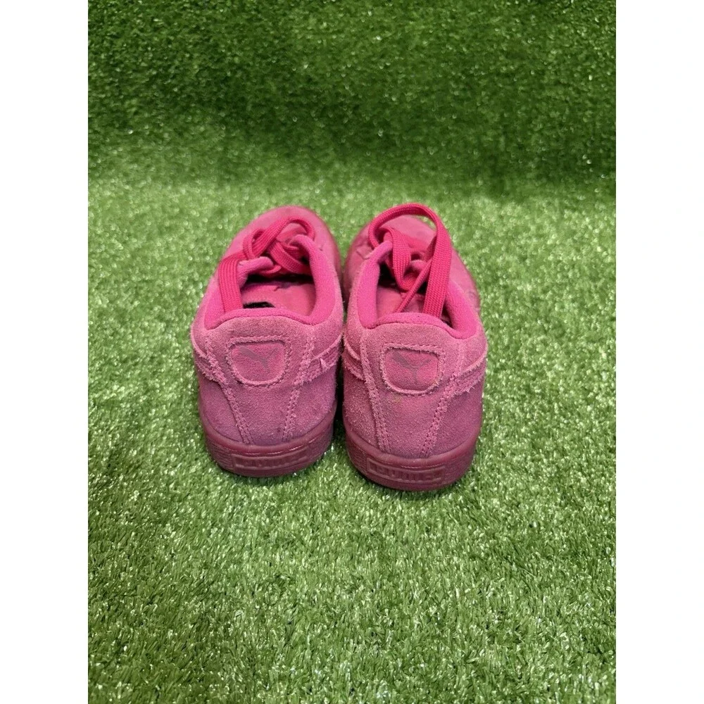 Puma Suede Iced Fluo Jr Beetroot Purple/Pink Sneakers Shoes 361936 01 Size 6.5C